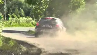 Rally Car Head On Collision Into Tree
