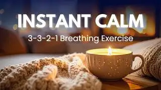 🌬️ 3-3-2-1 Breathing Technique | Instant Calm | Reduce Stress & Anxiety 😌 | Quick Mindfulness Guide