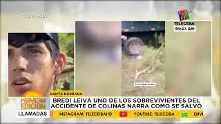 Uno de los sobrevivientes del tr&aacute;gico accidente en Santa B&aacute;rbara narra c&oacute;mo se salv&oacute;.