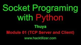 Module 01 TCP Server and Client communication (Socket Programming with Python)