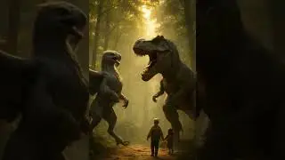 Buckbeak vs Tyrannosaurus Rex &ndash; The Epic Forest Battle #dinosaur #Buckbeak #BuckbeakVsTRex