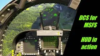 F18 HUD in action. DCS for MSFS 2020