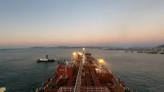 Arrival Bilbao Port Vessel   Turning 180 deg During Berthing Operation Real Speed Pilot on Board