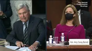 WATCH: Sen. Sheldon Whitehouse's opening statement in Barrett Supreme Court confirmation hearing