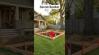 Secret bunker in the backyard