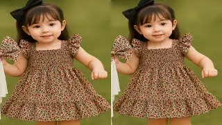 রাবার দিয়ে বাচ্চাদের জামার ডিজাইন কাটিং এবং সেলাই Frock Cutting And Stitching 2025