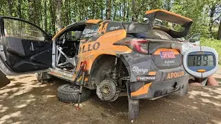 WRC Vodafone Rally de Portugal 2025 | Kris Meeke Almost Crash & Linnamae Out Day 2 Arganil