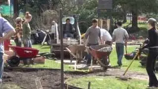 EYA Volunteers Build A Garden at Women's and Children's Hospital