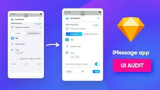 an iMessage app redesign - UI/UX design tutorial