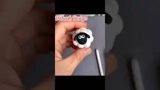 Making shoun the sheep with clay