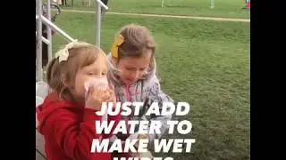 CannyMum bamboo wipes - just add water