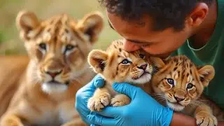 Rescue Story: Mother Lion's Journey of Giving Birth to Her Cup