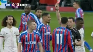 Adam Wharton Red Card 🟥 | Crystal Palace vs Chelsea 1-3 | Highlights | Premier League 26/27