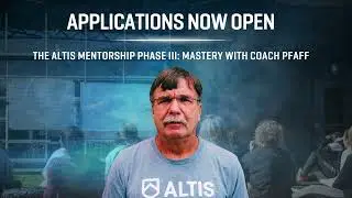 MENTORSHIP WITH COACH PFAFF