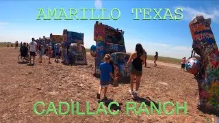 AMARILLO TEXAS DRIVE & WALK TOUR / CADILLAC RANCH 4K