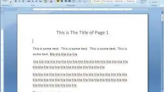 Word 2007 Tutorial 2 - Formatting Text