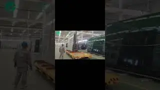 5T Box Grider Rail Transfer Cart,Battery Operated Glass Factory Transfer Trolley #industrial