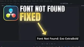 How to fix Font not found DaVInci Resolve V20