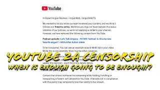 YouTube 2A Censorship & Arbitrary Enforcement - They terminated my livestream for what?
