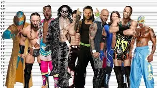 Top 10 High Flyers of WWE - Height comparision