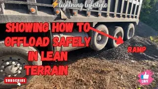 CREATING A LEVEL IN LEAN TERRAIN TO OFFLOAD SAND 🤘/ ATTY AT THE CONTROL😎/ MUST WATCH 🚨