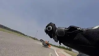 KTM 560 SMR #70 Kakucs Ring Wheelie Crash