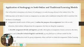 Online and Traditional Learning Models