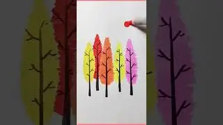 How to draw tree #drawing #art #procreate #easydrawing #mouse #painting #drawingtutorial