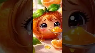 Cute Fruit Moment 🍊#shorts#cute#funny#animation#kids#ai#fruits