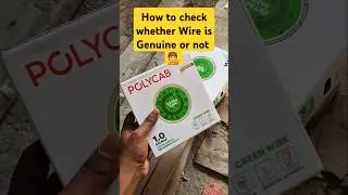 How to check whether wire is genuine or not 💁 || duplicate wire #polycab #havells #anchor #wire
