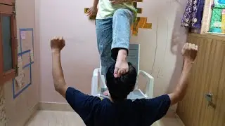 Relaxing Hand Trampling| With bare feet|Pink Nail Polish 🩷