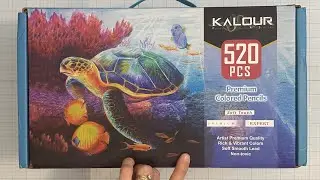 Unboxing 520 Set Of Kalour Pro Colored Pencils