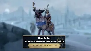 How To Get Saturalia Reindeer Steed And Saturalia Outfit In Skyrim Anniversary Edition