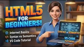 HTML5 for Beginners: Internet Basics, Syntax vs Semantics & VS Code Tutorial