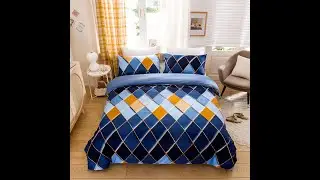 Diamond Pattern Duvet Cover Sets | Bedding Sets Unboxing | BeddingMoon