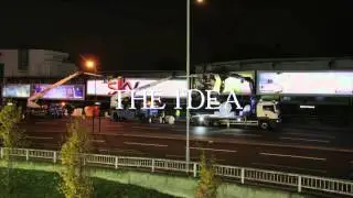 SKY Movies snowing billboard