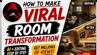 How to make VIRAL ROOM TRANSFORMATION videos(100 % FREE)|New Viral Niche in 2026