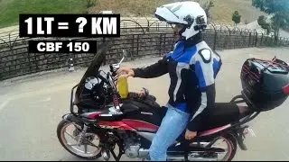 1 Litre benzin ile Ka&ccedil; Km gidilir? | Honda CBF 150 | Test ettim