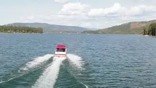 Broken Bow Lake Boat Aerial View | Scenic Drone Footage of Hochatown Oklahoma