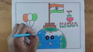 Republic Day Drawing Easy 🇮🇳 | 26 January Drawing for Kids | Tricolour Art