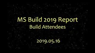 .Net Engineering Forum 16 May 2019 - Build Conference Report