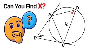 Can You Find X? | ( Circle Theorem) #geometry #maths #CircleTheorem 