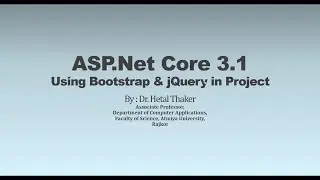 ASP.Net Core 3.1- Using Bootstrap and JQuery in Project - In Gujarati