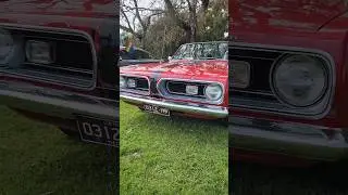 Red Plymouth Barracuda 1967 spotted in Melbourne 👍 #luxurycar #supercar #car #shorts
