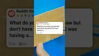 What do you swear you saw but don't have any proof of 🤔🤥 #reddit