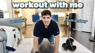 A REALISTIC WORKOUT WITH ME *at home bc gym anxiety*