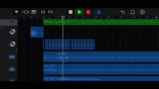 Tried to make glitch pop out of a premade GarageBand sample