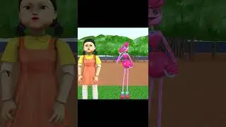 Scaryteachar999🧑🏻&zwj;🏫3D vs Squid game hardvs WheelChair vs HoneyComb Candy  Shapes 5 Times