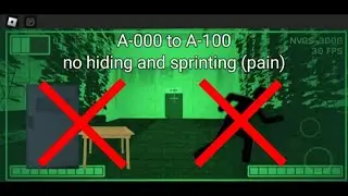 Rooms & Doors but i can't sprint or hide (A-000 to A-100)