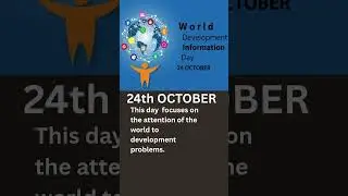 24th october is famous for world development information day #andrast